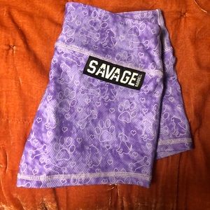 Size Medium Savage doggie shorts!
